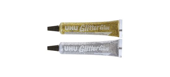 LJEPILO glitter 1boja x 20gr,UHU,zlatno ili srebrno