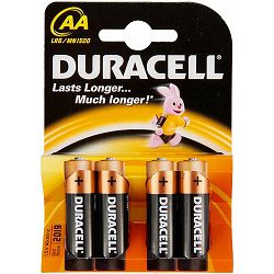 BATERIJA 1,5V AA,LR6,4kom,Duracell